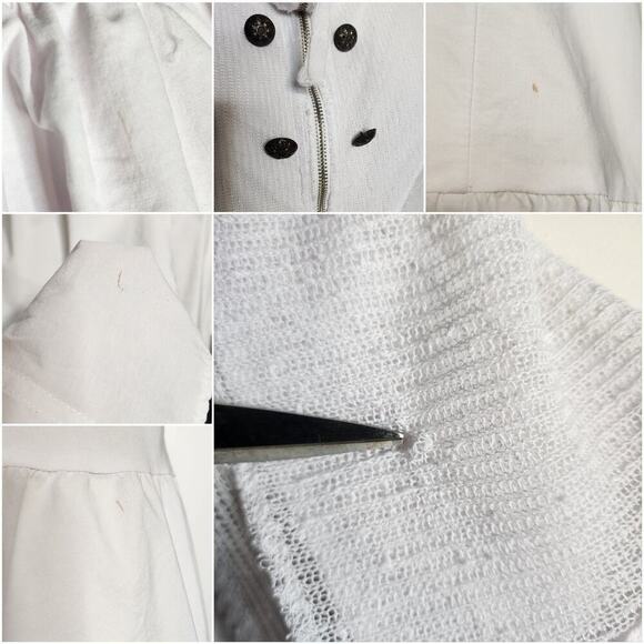 Vtg Vitrin Design White Long Advant Apocalypse Angel Fairy Grunge Puffy Mesh L - Picture 9 of 9